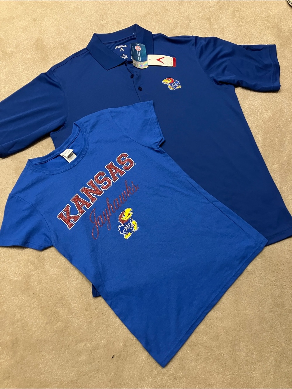 Kansas University Jayhawks shirt bundle